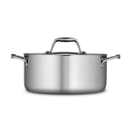 Tramontina Covered Dutch Oven Stainless Steel 5-Quart, 80116/025DS - CookCave