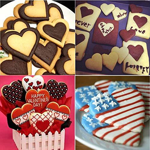 BakingWorld Heart Cookie Cutter Set,9 Piece Heart Shapes Stainless Steel Cookie Cutters Mold for Cakes Biscuits and Sandwiches,0.98"/1.45"/1.57"/1.96"/2.04"/2.32"/2.75"/3.18"/3.74" Assorted Sizes - CookCave
