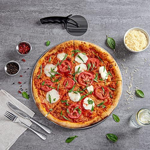Restaurantware Met Lux 16 Inch Commercial Pizza Pan, 1 Coupe Style Pizza Cooking Tray - Heavy-Duty, 18-Gauge, Aluminum Round Baking Tray, Oven-Baking, For Pizzas & More - CookCave