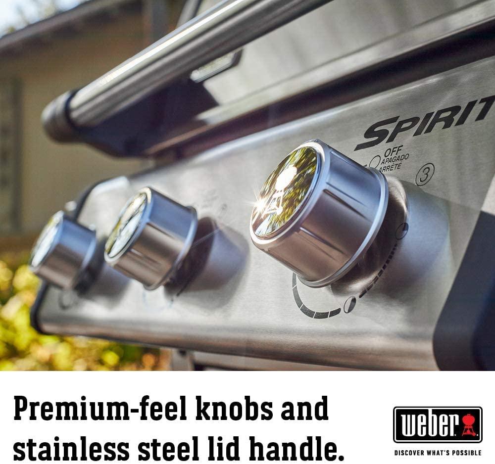 Weber Spirit S-315 Liquid Propane Gas Grill, Stainless Steel - CookCave