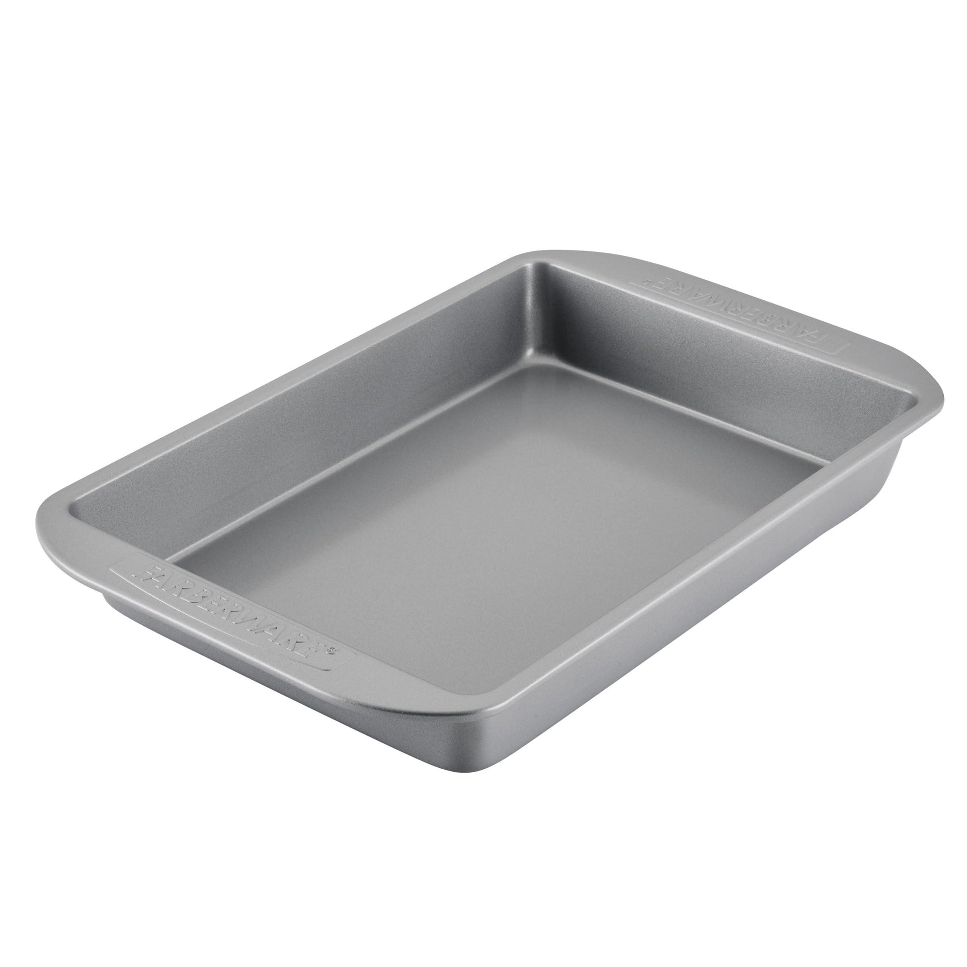 Farberware Nonstick Bakeware Baking Pan / Nonstick Cake Pan, Rectangle - 9 Inch x 13 Inch, Gray - CookCave