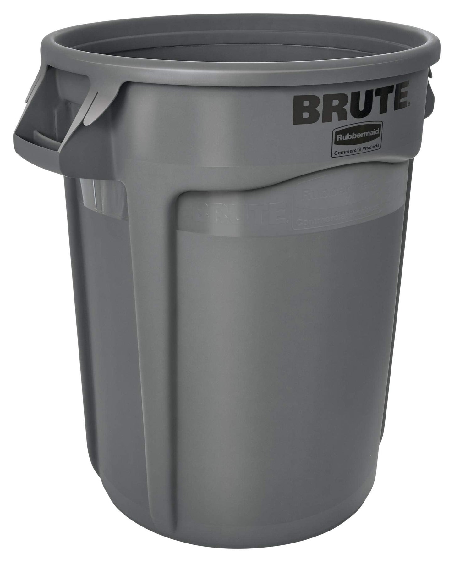 Rubbermaid Commercial Products BRUTE Heavy-Duty Trash/Garbage Can, 32-Gallon, Gray, Waste Container Home/Garage/Bathroom/Outdoor/Driveway - CookCave