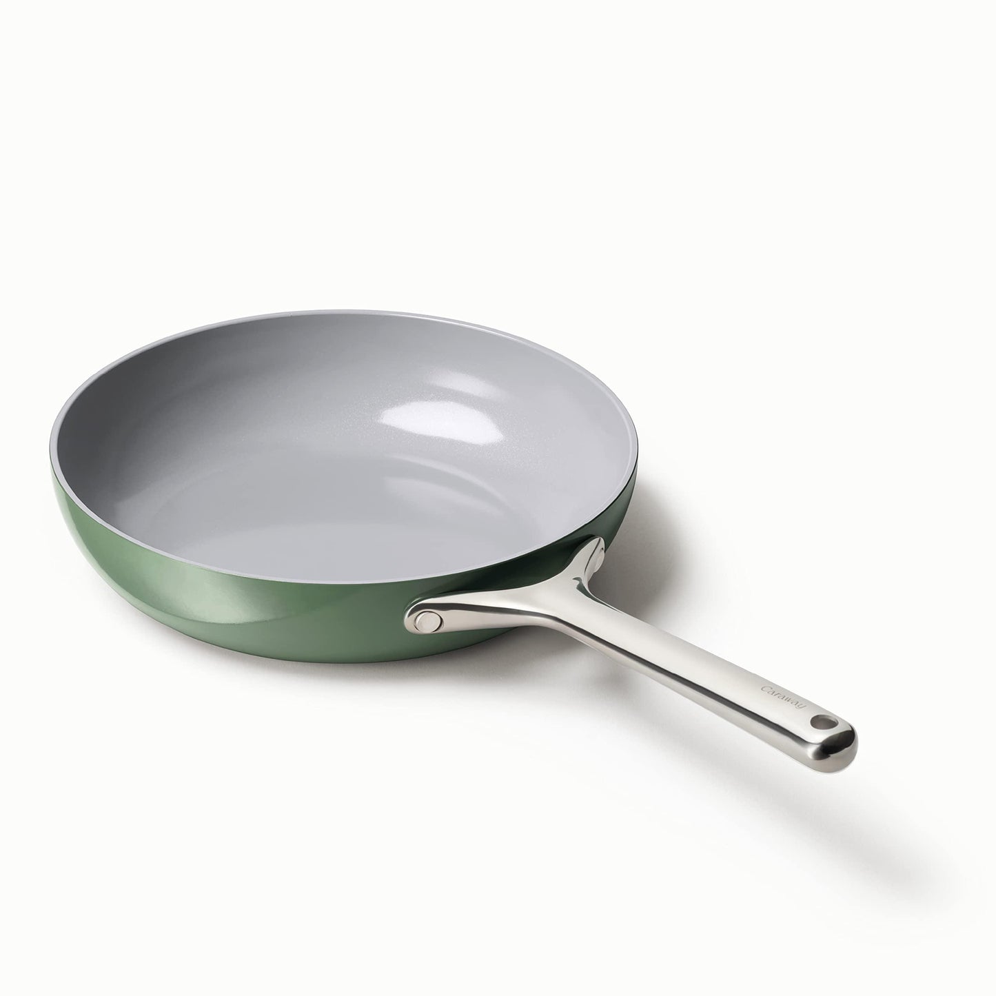 Caraway Nonstick Ceramic Frying Pan (2.7 qt, 10.5") - Non Toxic, PTFE & PFOA Free - Oven Safe & Compatible with All Stovetops (Gas, Electric & Induction) - Sage - CookCave