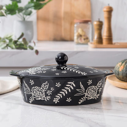 Wisenvoy Casserole Dish With Lid Casserole Dish Casserole Dishes For Oven Baking Dishes For Oven Ceramic Baking Dish - CookCave