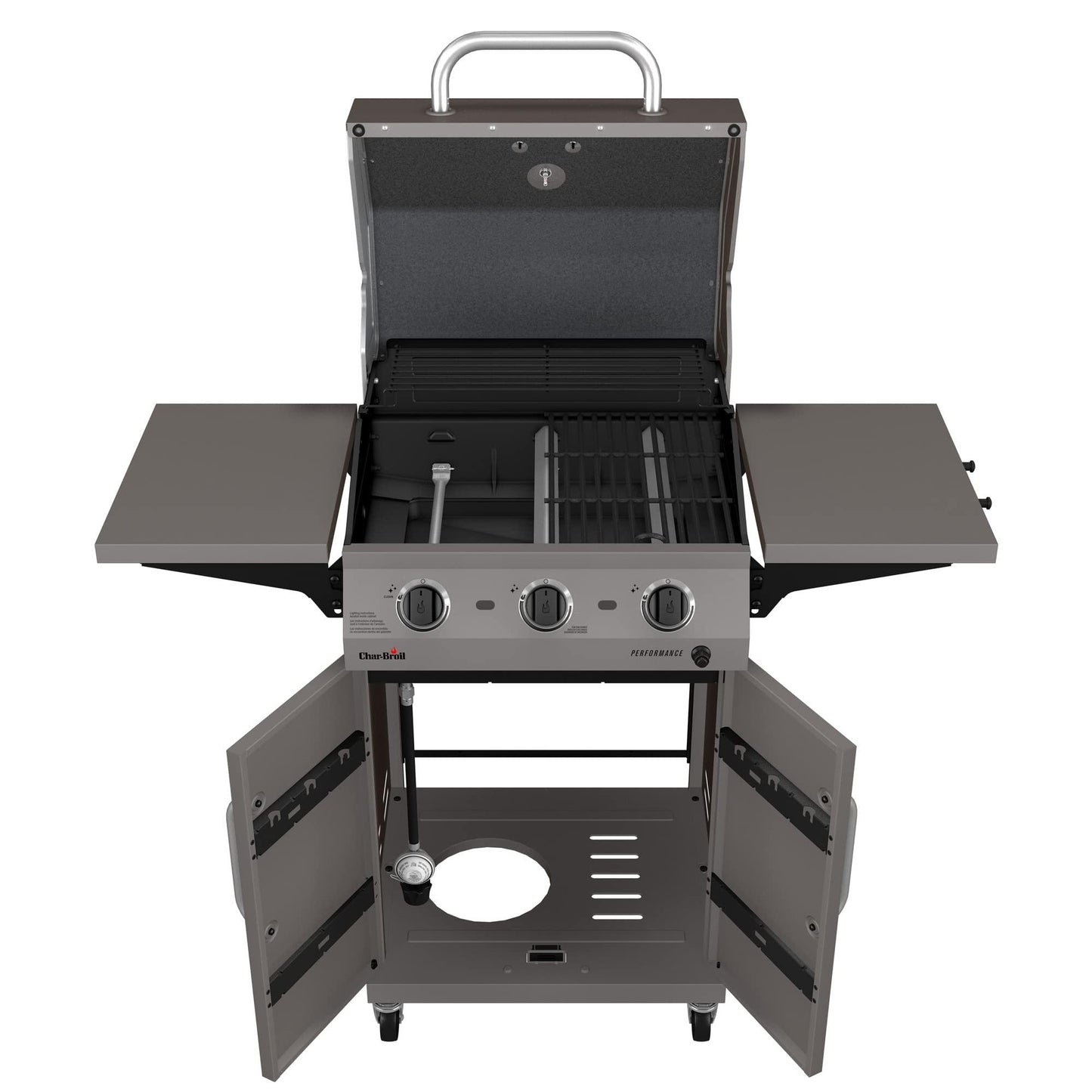 Char-Broil Performance Series Convective 3-Burner Cart Propane Gas Stainless Steel Grill - 463732823 - CookCave