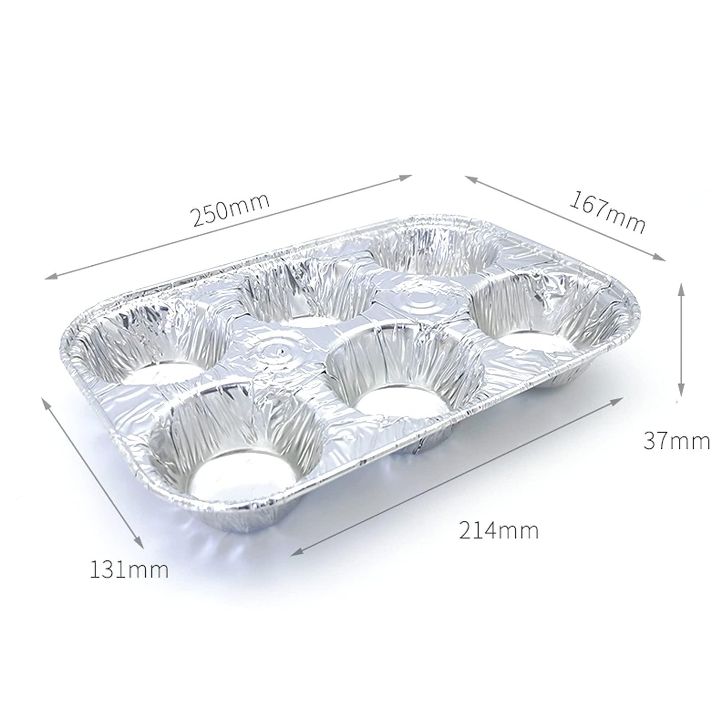 Waytiffer (10pack Muffin Pan | 6-Cup Cupcake Aluminum Pans Favorite Muffin Tin Size for Baking Cupcakes Muffins and Mini Pies - Standard Size - CookCave