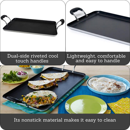 IMUSA 20"x12" Double Burner Griddle with Bakelite Handles - CookCave
