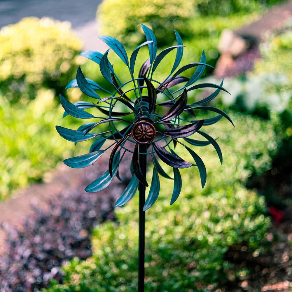 VEWOGARDEN 360° Outdoor Wind Spinner, Wind Sculpture Spinner with Metal Stake, Yard Art Decor for Patio, Lawn & Garden 63 * 13 - CookCave