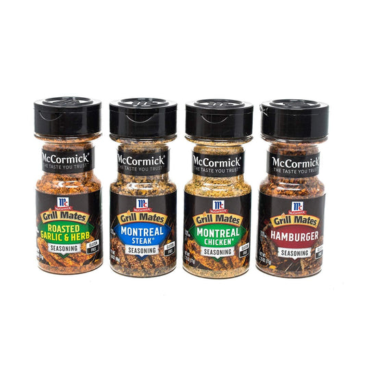 McCormick Grill Mates Everyday Blends Grilling Variety Pack (Montreal Steak, Montreal Chicken, Roasted Garlic & Herb, Hamburger), 4 Count - CookCave