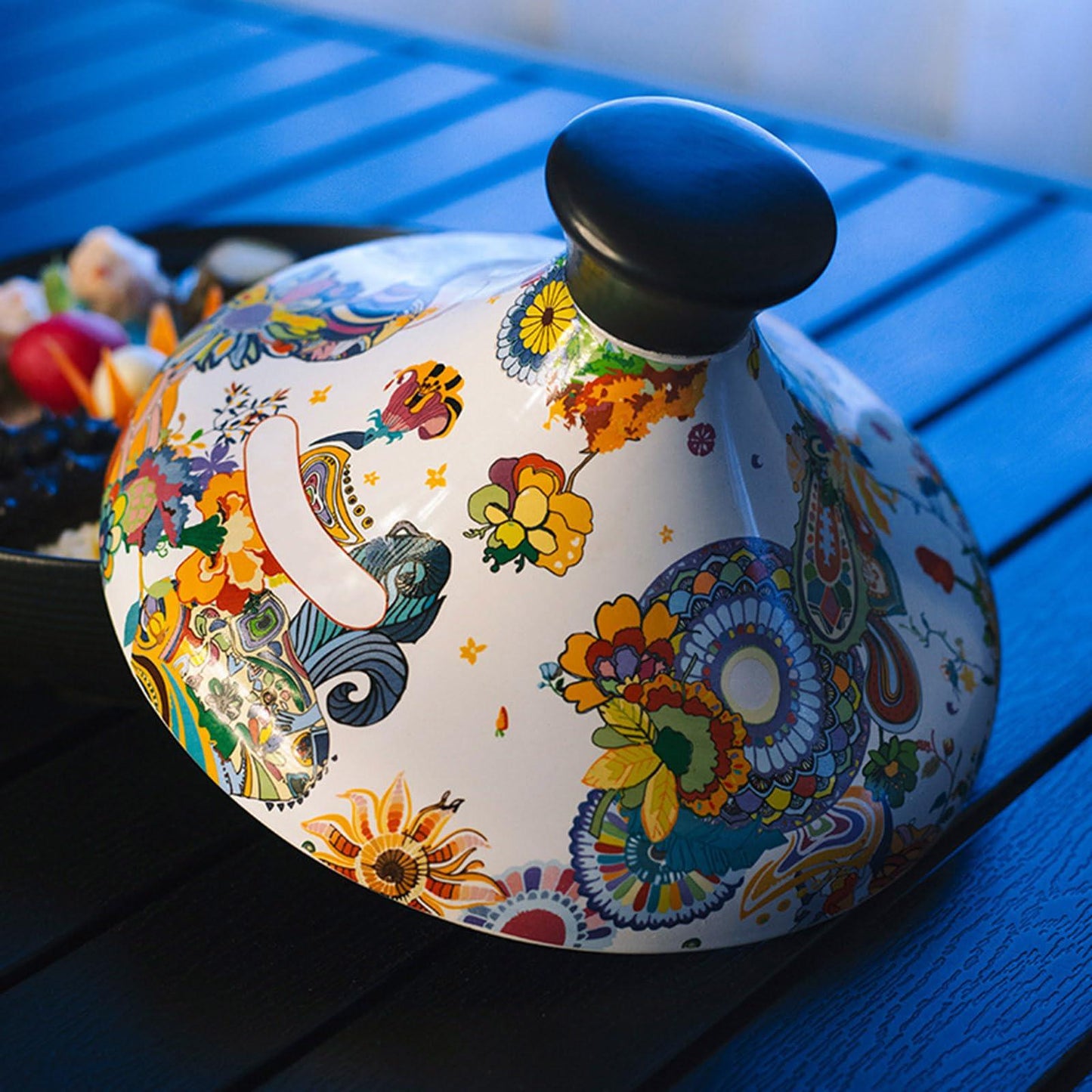 Moroccan Tagine Pot Ceramic Tagine Pot Moroccan for Cooking with Ceramic Cone-Shaped Closed Lid Ceramic Cooker Pot for Cooking and Stew Casserole Slow Cooker - CookCave