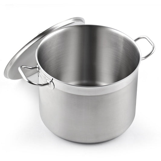 Cooks Standard Stockpots Stainless Steel, 20 Quart Professional Grade Stock Pot with Lid, Silver - CookCave