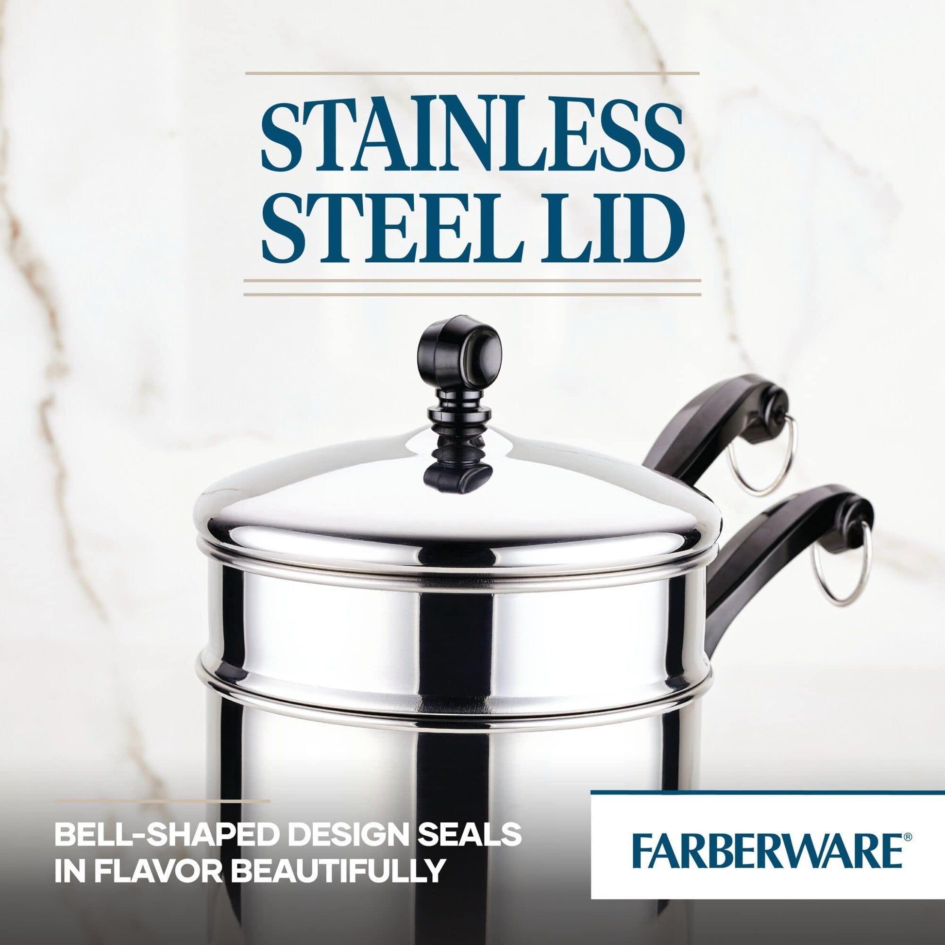 Farberware Classic Stainless Series 2-Quart Covered Double Boiler - CookCave