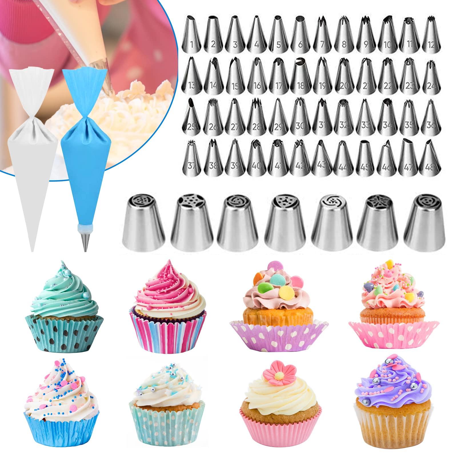 Cake Decorating Supplies, 507 PCS Cake Decorating Kit 3 Packs Springform Cake Pans, Cake Rotating Turntable, 48 Piping Icing Tips, 7 Russian Nozzles, Chocolate Mold Baking, Mother's Day Gift Ideas - CookCave