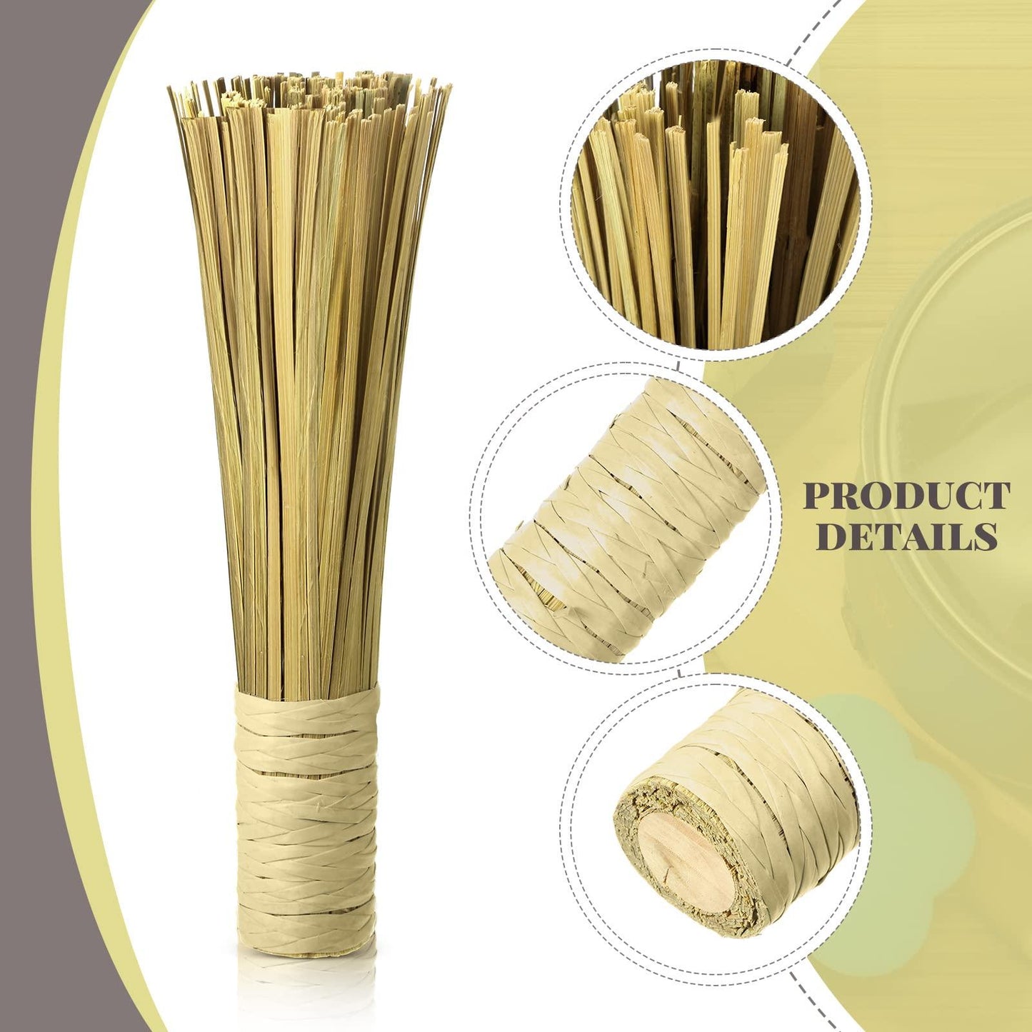 4 Pack 12 Inches Wok Brush Cleaning Whisk Bamboo Scrub Brush Kitchen Cleaning Brushes Bamboo Pot Scraper Scrubber Dish Pan Brush for Cooking Skillet Grill Utensils Scrubbing Cleaning - CookCave