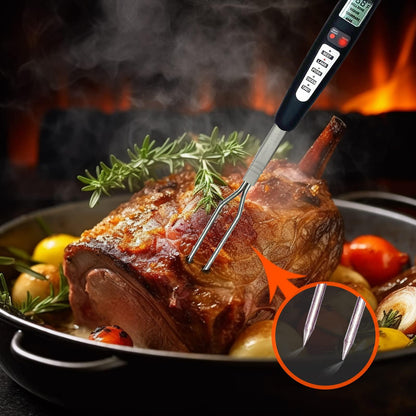 Vivicreate Meat Food Instant Read BBQ Garden Kitchen Outdoor Camping Cooking Grill Digital Fork Thermometer Digital - CookCave