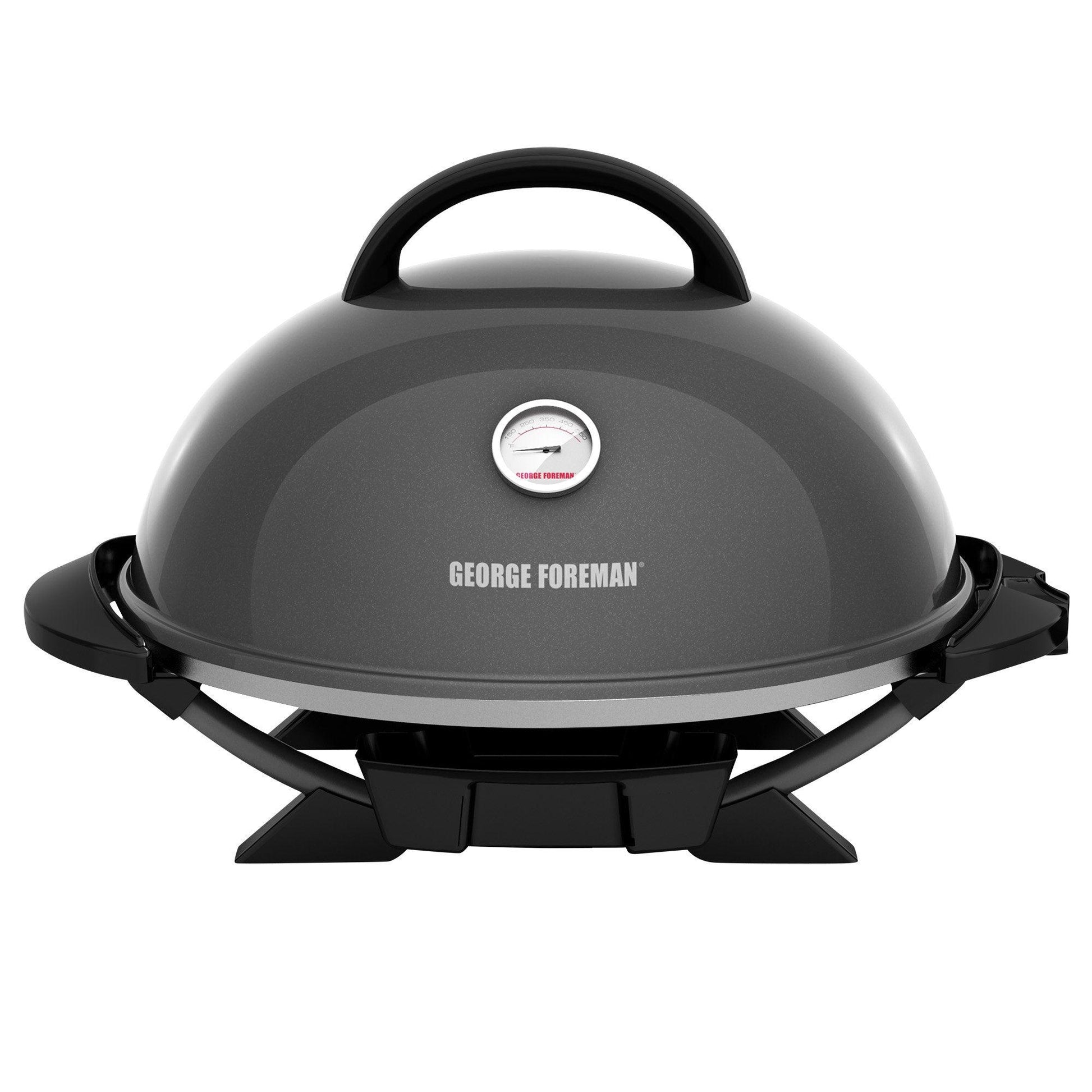 George Foreman GFO3320GM Indoor/Outdoor Gun Metal Electric Grill - CookCave