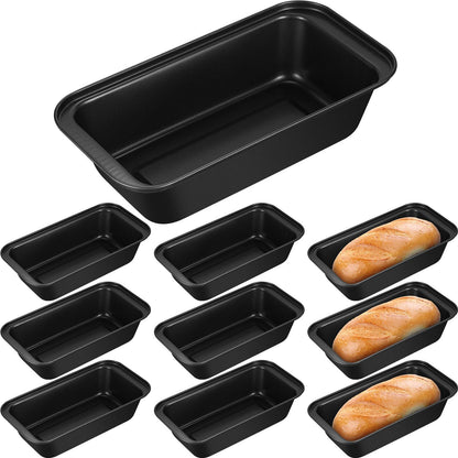 Tanlade 10 Pack Nonstick Bread Loaf Pan 9.5 x 5 Inch Loaf Baking Pan for Homemade Bread Kitchen Baking Pan Tin Home Brownies and Pound Cakes - CookCave