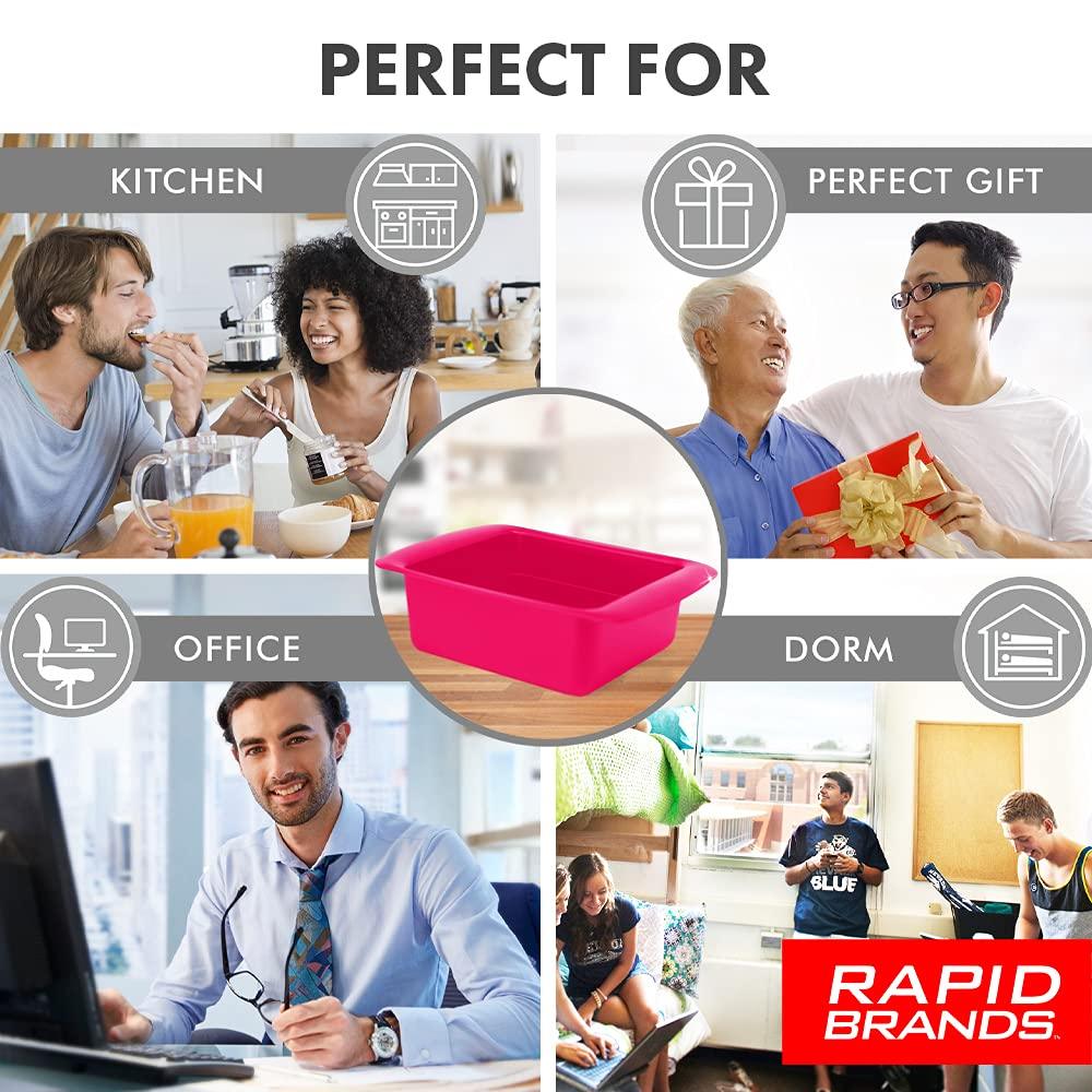 Rapid Ramen Cooker - Microwave Ramen in 3 Minutes - BPA Free and Dishwasher Safe | Perfect for Dorm, Small Kitchen, or Office (2-Pack,Black) - CookCave