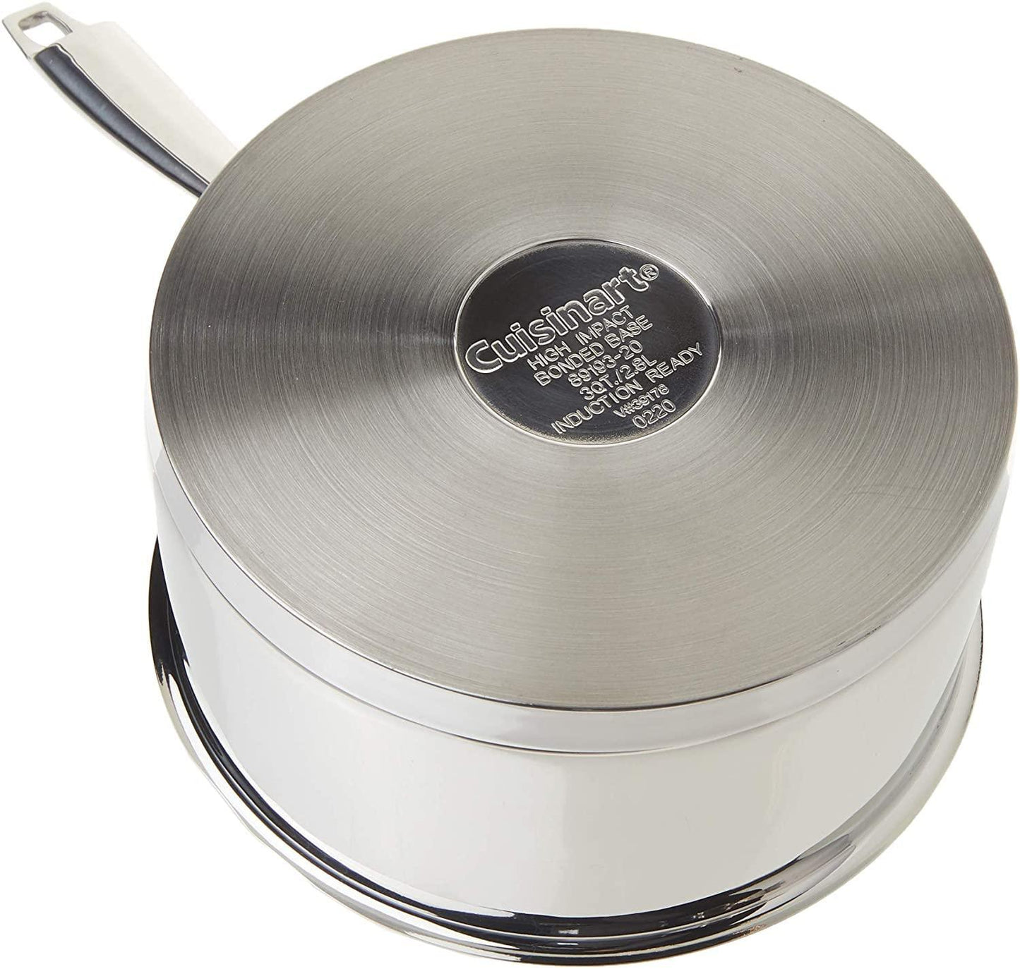 Cuisinart Professional Stainless Saucepan with Cover, 3-Quart, Stainless Steel - CookCave