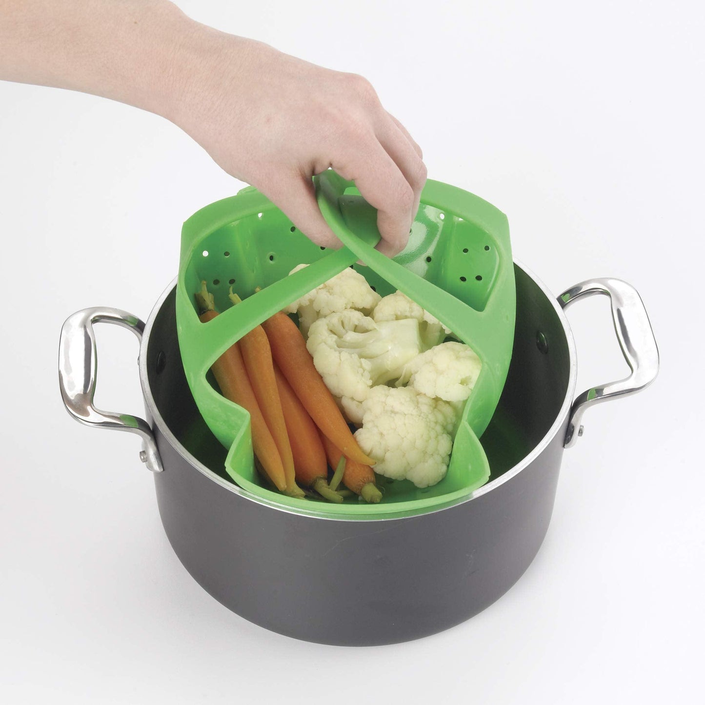 OXO Good Grips Silicone Steamer Green Medium - CookCave