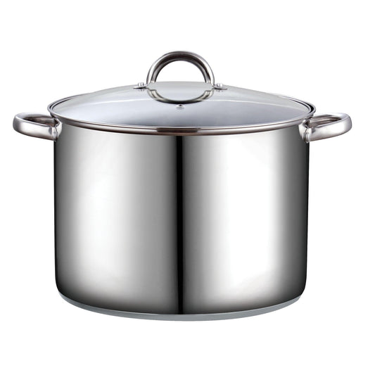 Cook N Home 16 Quart Stockpot with Lid, Stainless Steel - CookCave