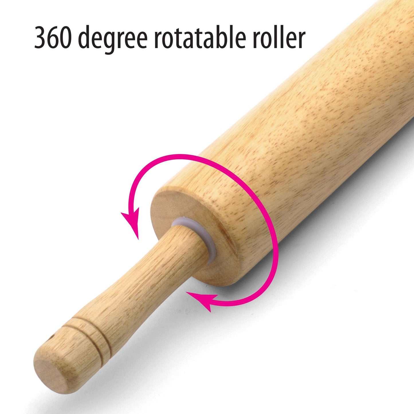 Farberware 5215807 Classic Wood Rolling Pin, 17.75-Inch, Natural - CookCave