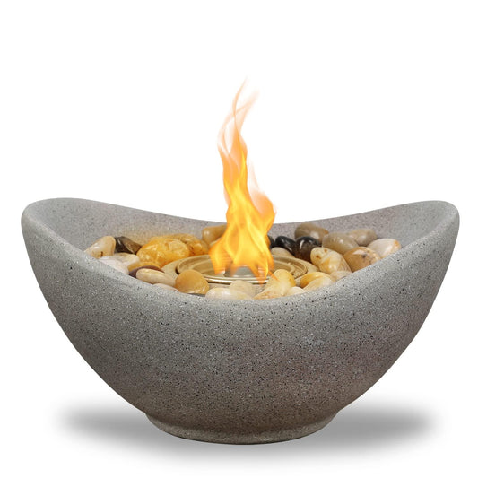 BPS Tabletop Fire Pit Portable Fireplace,Table Top Fire Bowl for Indoor and Outdoor - CookCave