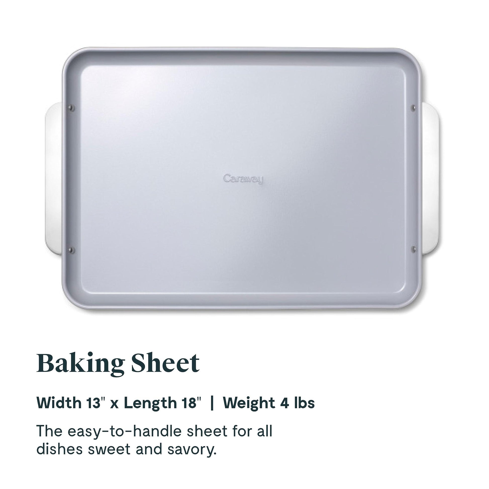 Caraway Non-Stick Ceramic Baking Sheet - Naturally Slick Ceramic Coating - Non-Toxic, PTFE & PFOA Free - Perfect for Baking, Roasting, and More - Large - Navy - CookCave