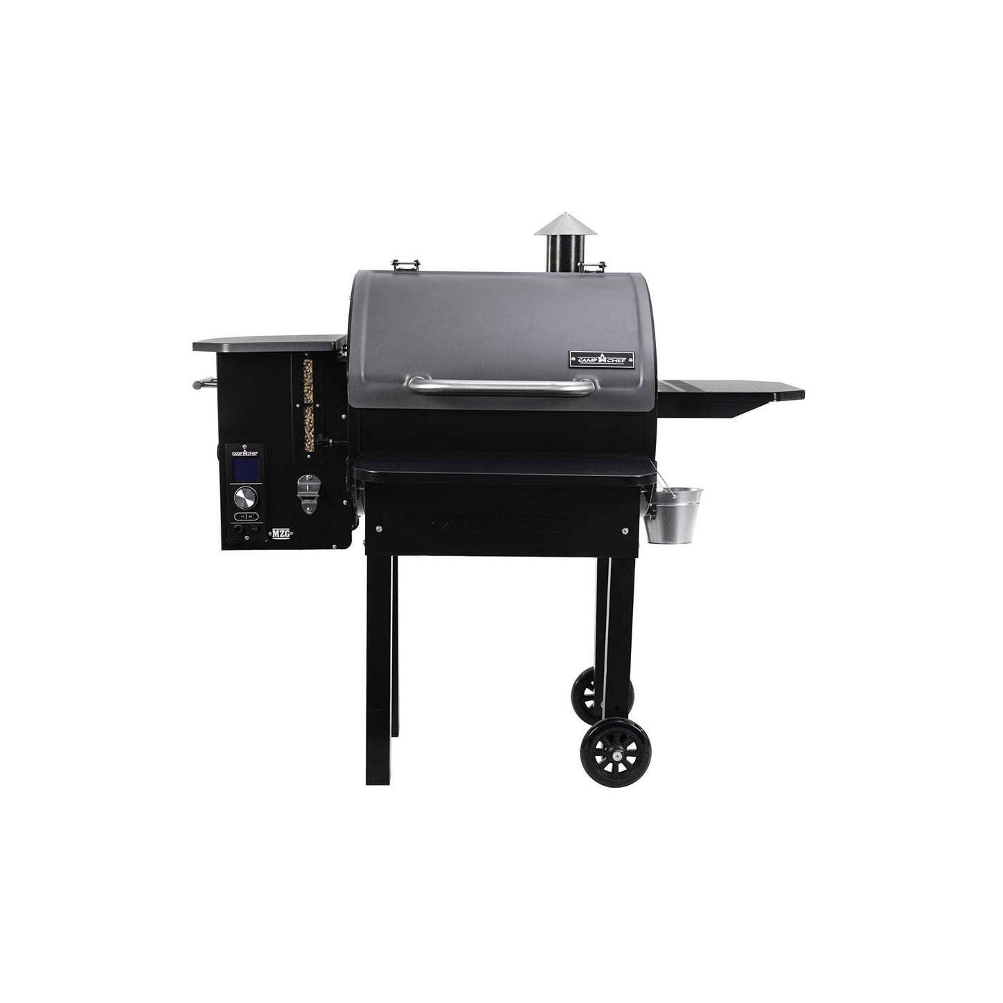 Camp Chef PG24MZG SmokePro Slide Smoker with Fold Down Front Shelf Wood Pellet Grill, Pack of 1, Black - CookCave