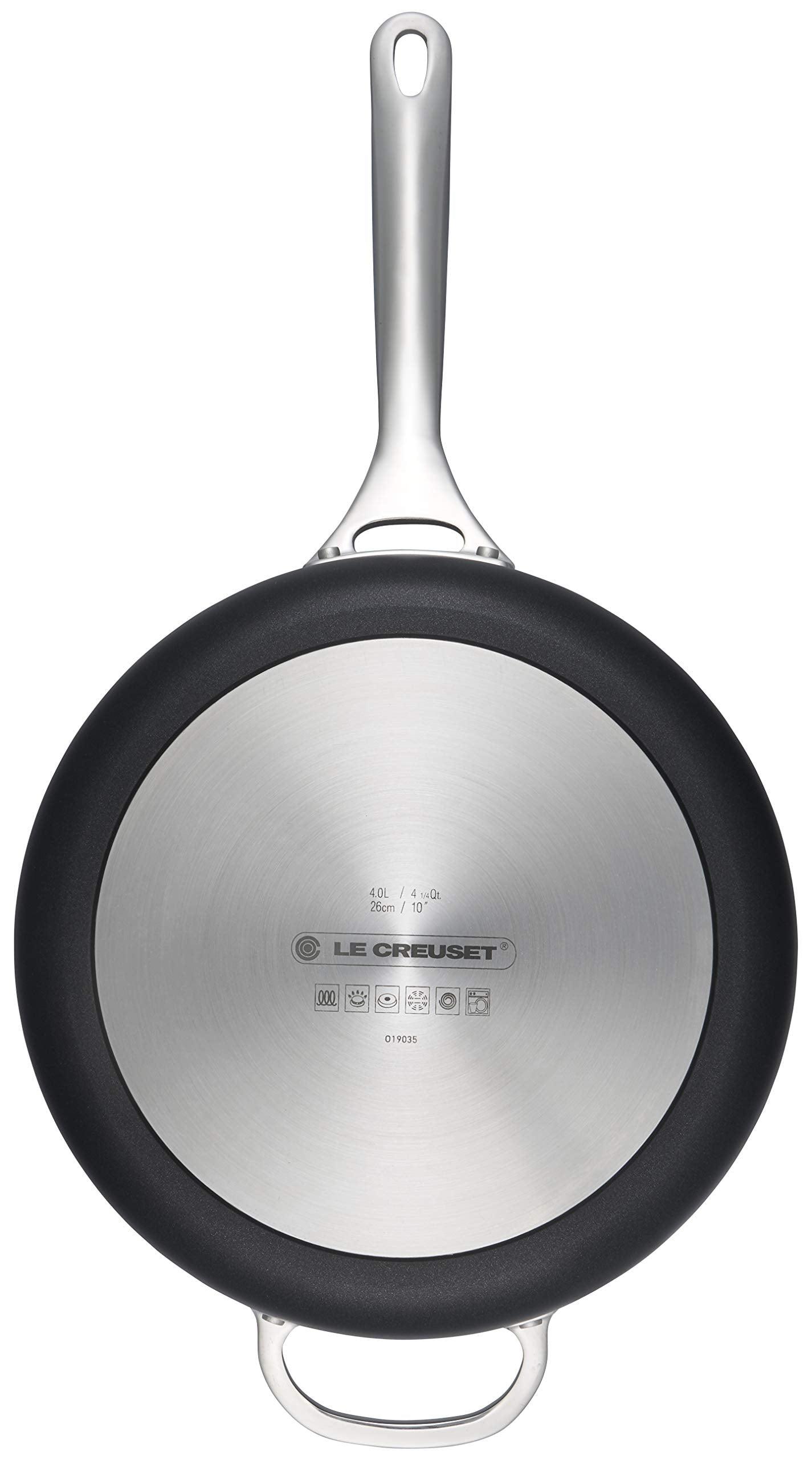 Le Creuset Toughened Nonstick PRO Saute Pan With Glass Lid, 4.25 qt. - CookCave