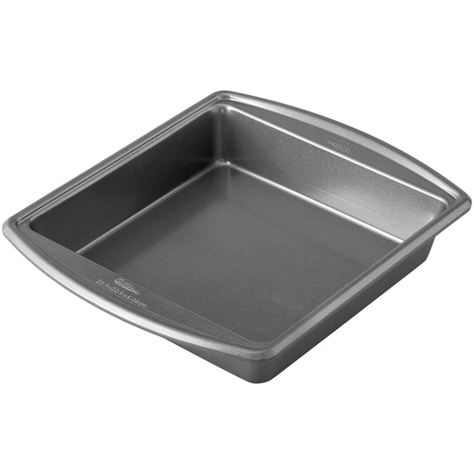 Wilton Advance Select Premium Non-Stick Square Cake Pan, 9 x 9-Inch, Steel, Silver - CookCave