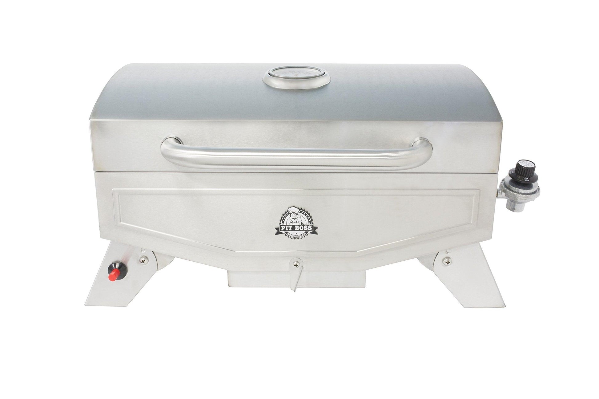 Pit Boss Grills PB100P1 Pit Stop Single-Burner Portable Tabletop Grill , Grey - CookCave