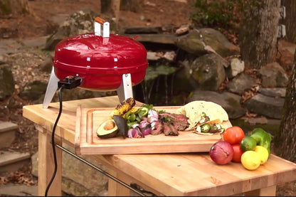 Americana Lock 'N Go Electric Grill, Red - CookCave