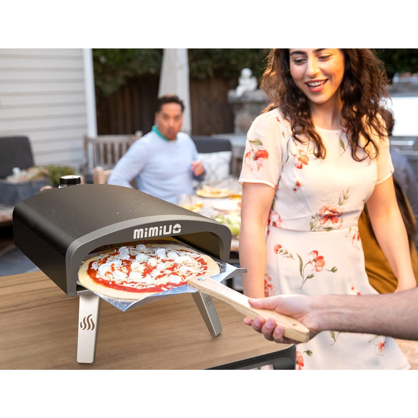 Mimiuo Gas Pizza Oven Outdoor - Portable Propane Pizza Ovens for Outside - Professional Pizza Stove with 13 inch Pizza Stone, Ideal for Any Outdoor Kitchen - CookCave