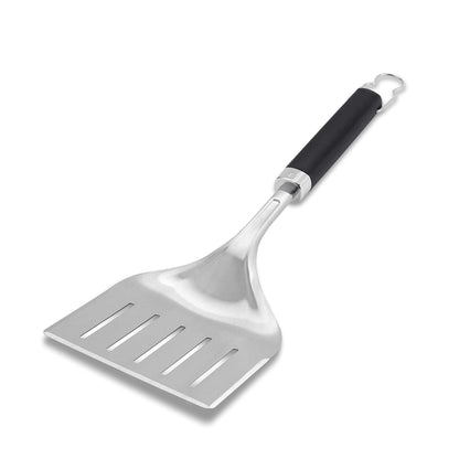 Weber Precision Grill Wide Spatula, Silver/Black, Large - CookCave