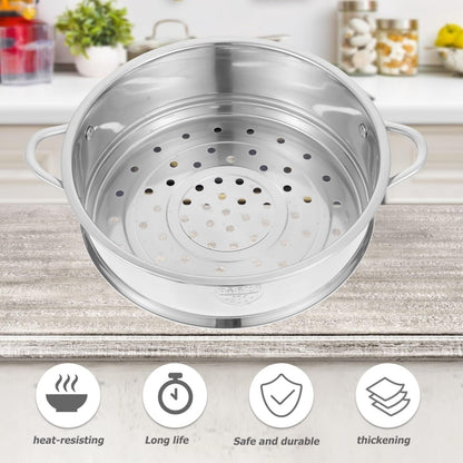 DOITOOL Stainless Steel Steamer Pot Vegetable Food Steamer Basket Insert Kitchen Saucepot Dim Sum Dumplings Bun Steamer 20cm - CookCave