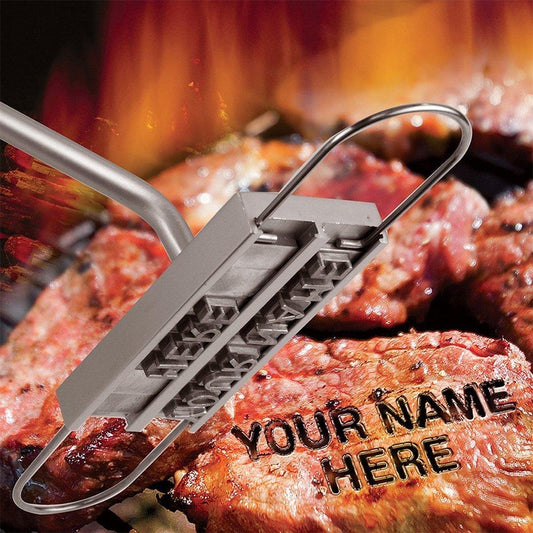 willway BBQ Meat Branding Iron with Changeable Letters Personalized Barbecue Steak Names Press Tool for Grilling - CookCave