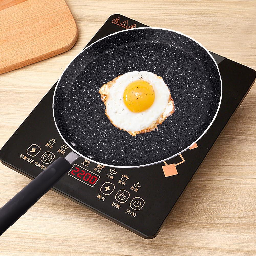 OTJENL Nonstick Crepe Pan, 11 Inch Griddle Pan with Scraper & Oil Brush, Griddle Pancake Pan Tortilla Pan, for Cooking Eggs, Frying, Grill, Omelettes, Easy Clean - CookCave