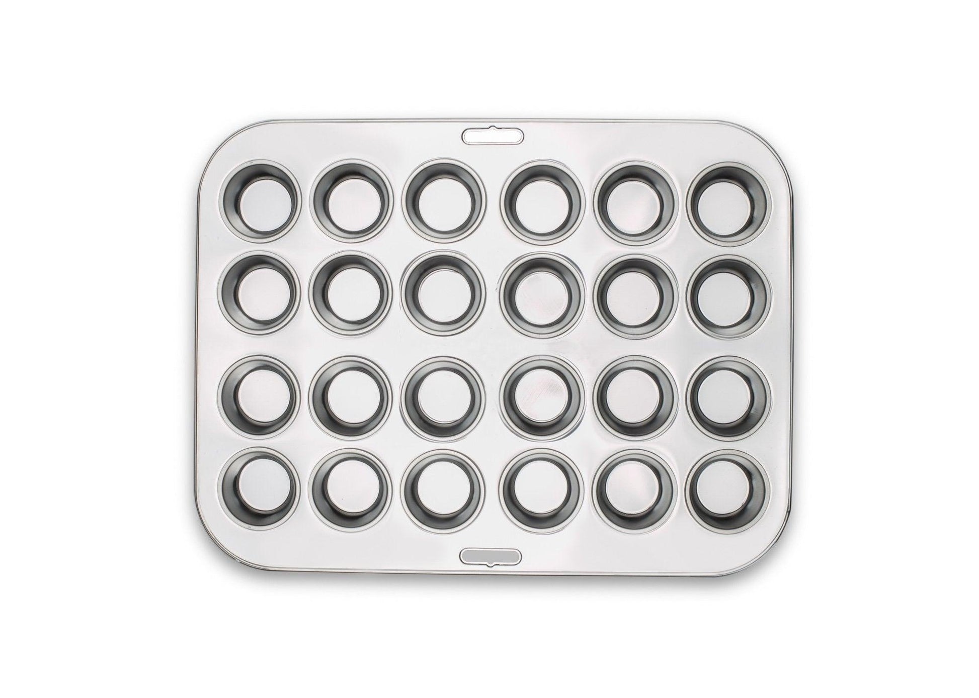 Fox Run Mini Muffin Pan, 24 Cup, Stainless Steel - CookCave