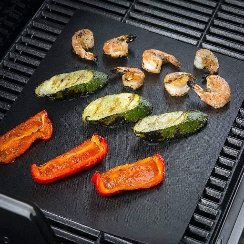 Smaid- Grill Mat Set of 7-Non-Stick BBQ Grill Mats&Baking Mats for Outdoor Gas Grill-Reusable,Heavy Duty and Easy to Clean-Works on Gas,Charcoal and Electric-15.75 * 13 Inch…… - CookCave