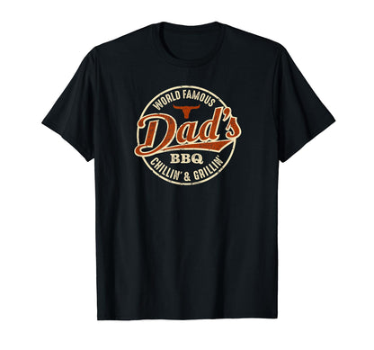 Dad's BBQ Chilling and Grilling Vintage T-Shirt - CookCave