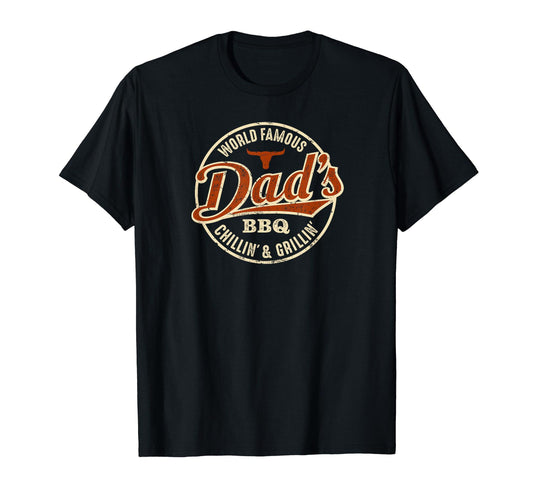 Dad's BBQ Chilling and Grilling Vintage T-Shirt - CookCave