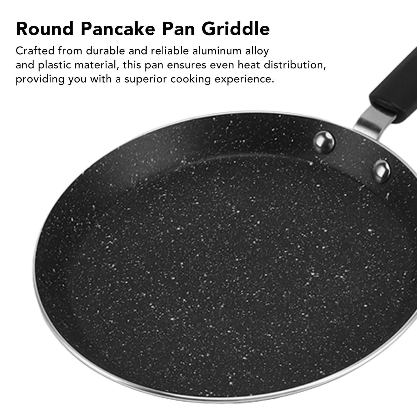 Crepe Pan, NonStick Crepe Pan, Portable, Even Heat Transfer for Making Pizza (6in) - CookCave