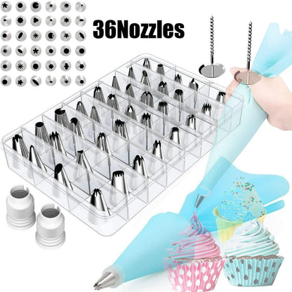 14Pcs Cake Decor Supplies Kit, Cake DIY Decorating Set, Baking Supply (14Pcs - Piping Nozzle) - CookCave