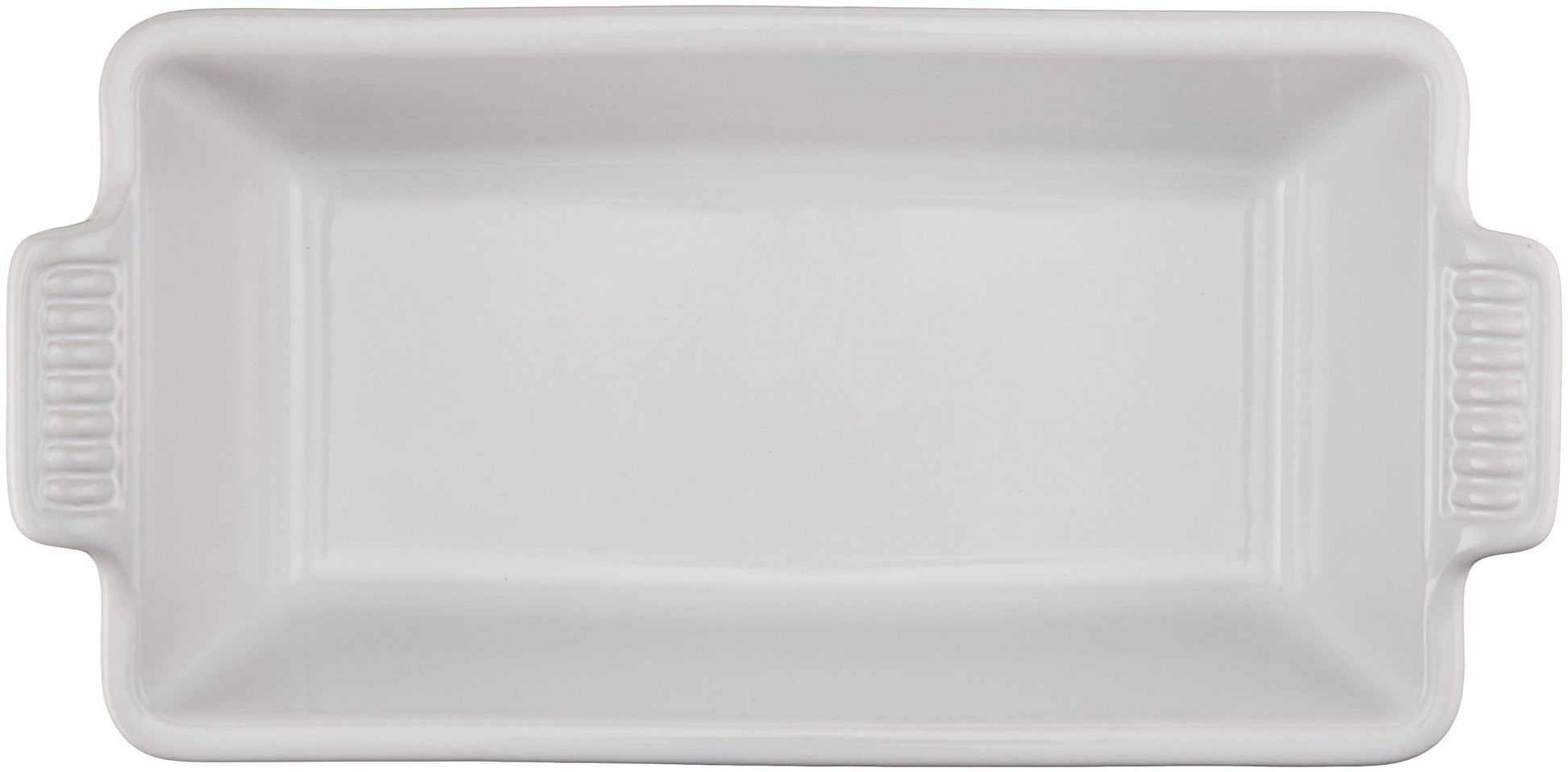 Le Creuset Stoneware Heritage Loaf Pan, 9" x 5" x 3" (1.5 qt.), White - CookCave