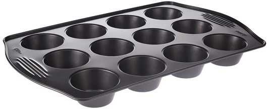 Wilton Perfect Results Premium Non-Stick Bakeware Muffin Pan, for Great Muffins and So Much More, 12 Cavities - CookCave