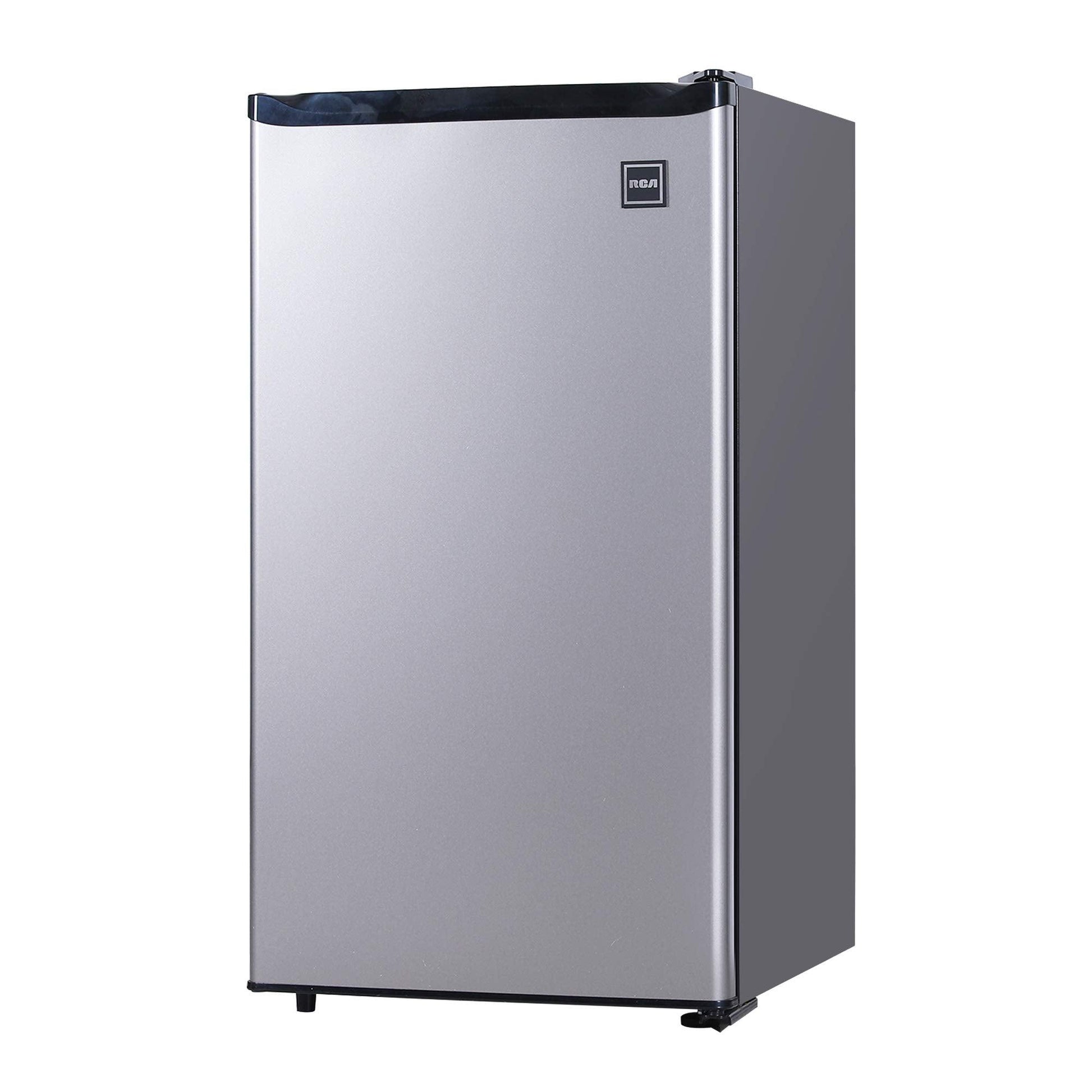 RCA RFR322 Mini Refrigerator, Compact Freezer Compartment, Adjustable Thermostat Control, Reversible Door, Ideal Fridge for Dorm, Office, Apartment, Platinum Stainless, 3.2 Cubic Feet - CookCave