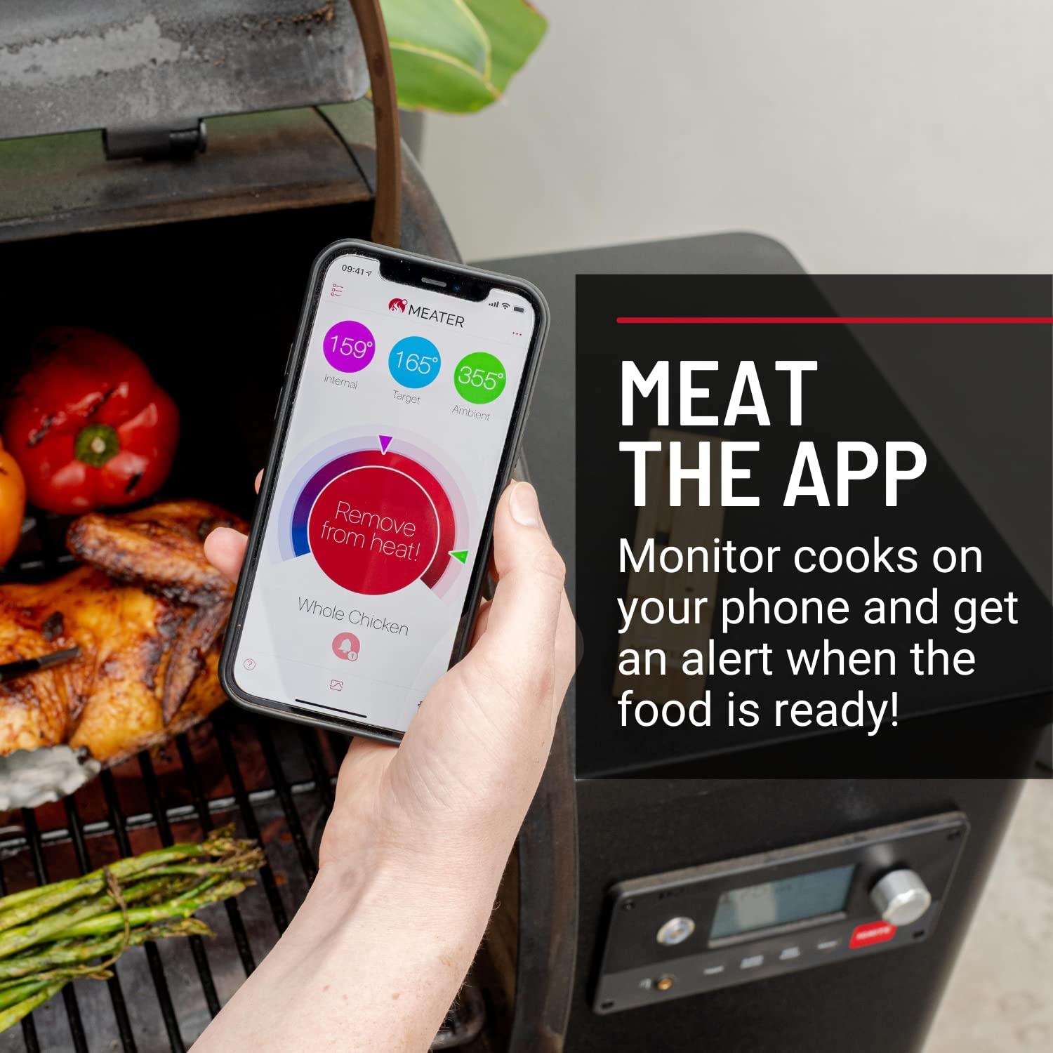 Original MEATER: Wireless Smart Meat Thermometer | 33ft Wireless Range | for The Oven, Grill, BBQ, Kitchen | iOS & Android App | Apple Watch, Alexa Compatible | Dishwasher Safe - CookCave