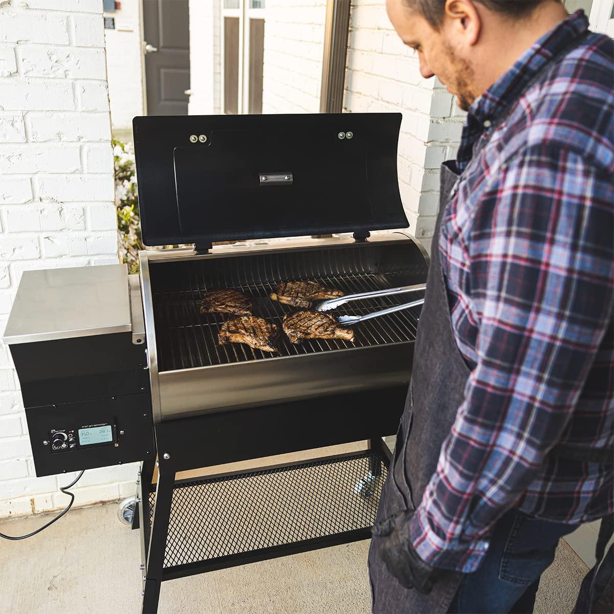 recteq Patio Legend 410 Wood Pellet Smoker Grill | Wifi & App Connectivity | Temp Range 180° to 700+° - CookCave