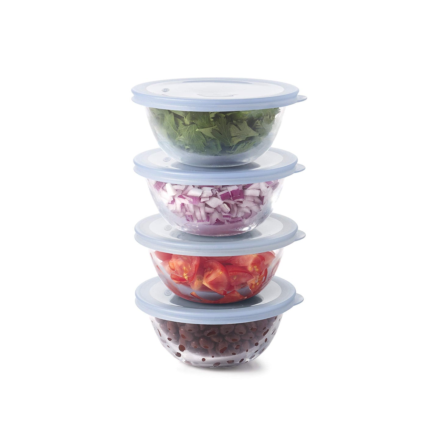 OXO Good Grips 8-Piece Glass Prep Bowl Set, 295 milliliters - CookCave